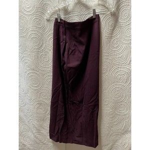 bebe Women's 100% Wool Long Maxi Skirt Formal Party Attire Outfit Plum Size 6